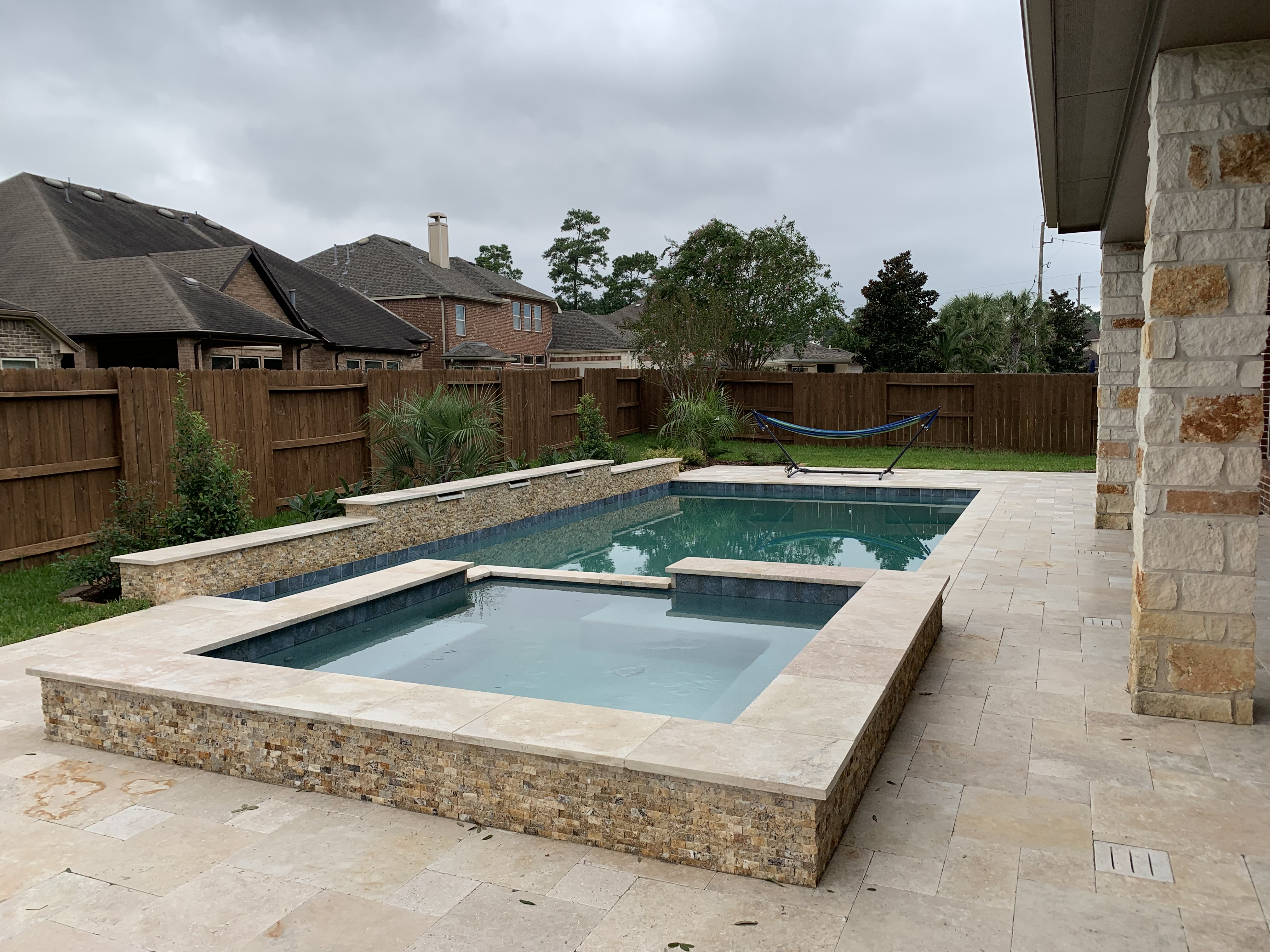 Finished custom pool built by Ultimate Pools